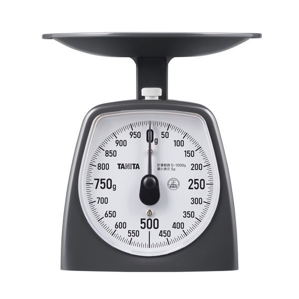 まとめ得 アナログクッキングスケール 1kg ダークグレー x [3個] /m