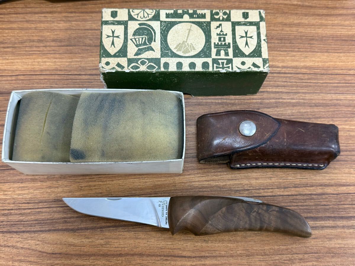 GERBER 1968-69年 Folding Hunter 、HS鋼、ウォルナットハンドル GERBER 1968-69年 Folding Hunter 、HS鋼、ウォルナットハンドル