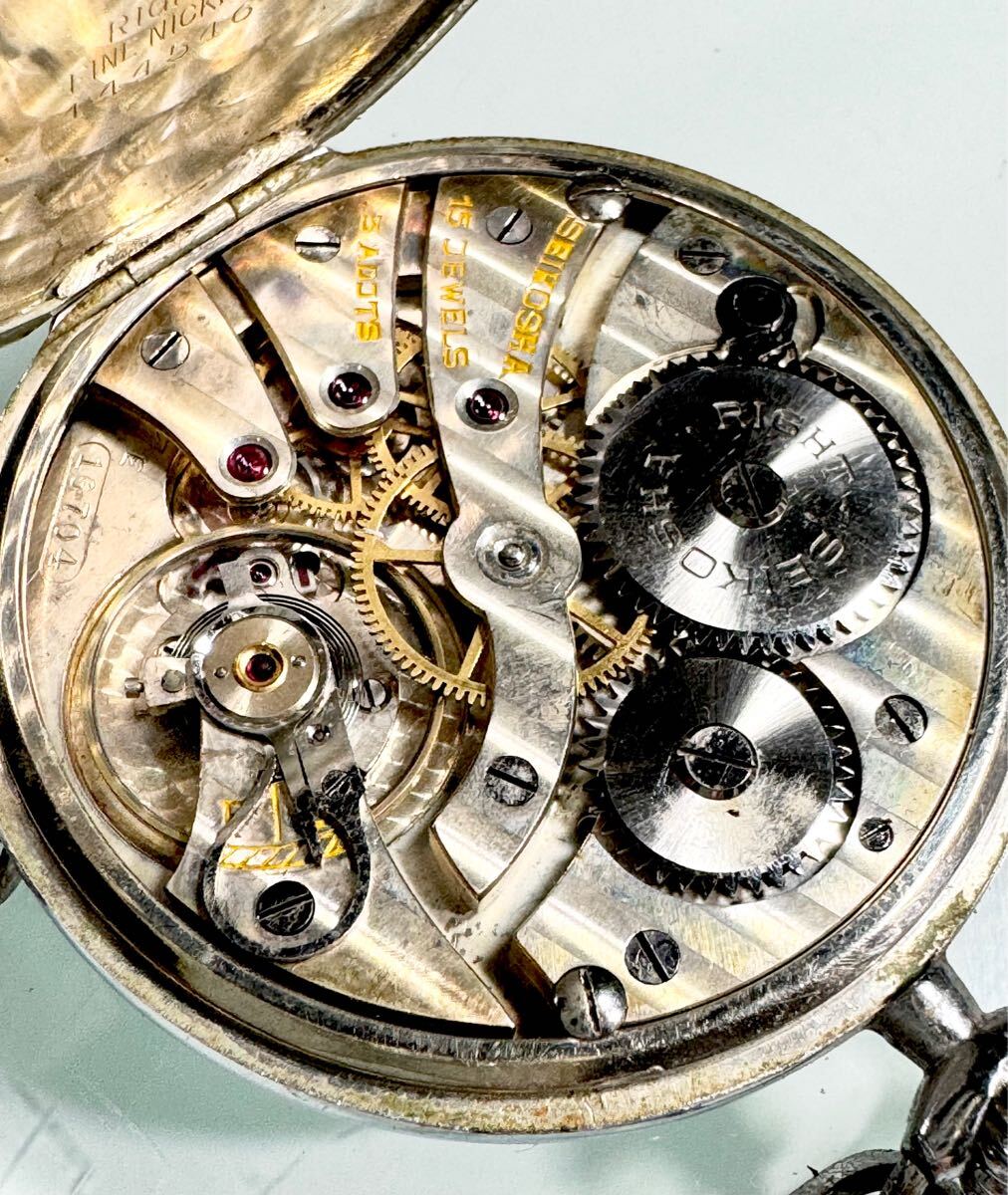 精工舎 SEIKOSHA RIGHT 手巻き 懐中時計 スモセコ 大日本帝国 精工舎 SEIKOSHA RIGHT 手巻き 懐中時計 スモセコ 大日本帝国