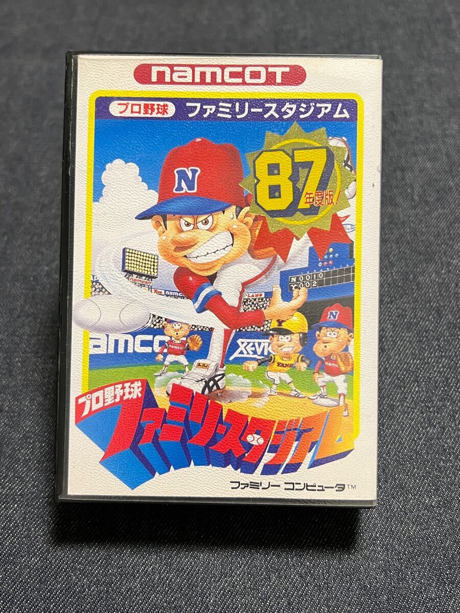 送料無料♪ 1400 箱説付き♪ ハガキ付き♪ プロ野球 ファミリースタジアム 87年度版 ファミコン ファミコンソフト FC 同梱可能