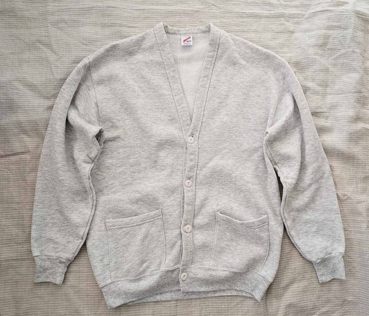90s JERZEES スウェット　カーディガン　USA製 グレー　Champion　リバースウィーブ　LLBean　Jcrew トートバッグ　ラルフローレン　80s