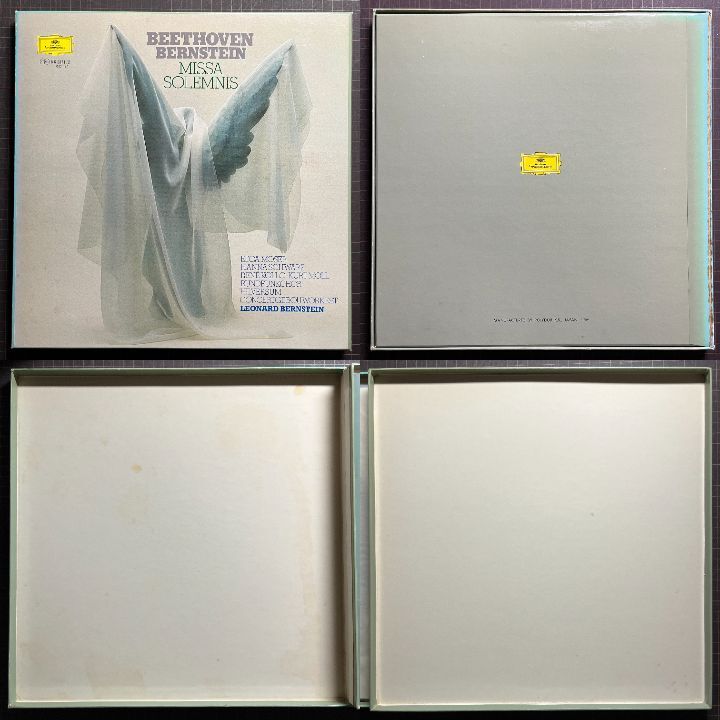 美盤/ほぼ美盤 2LP Box バーンスタイン BERNSTEIN KCO RCO ベートーヴェン Beethoven ミサ・ソレムニス Missa Solemnis 超音波洗浄済_画像2