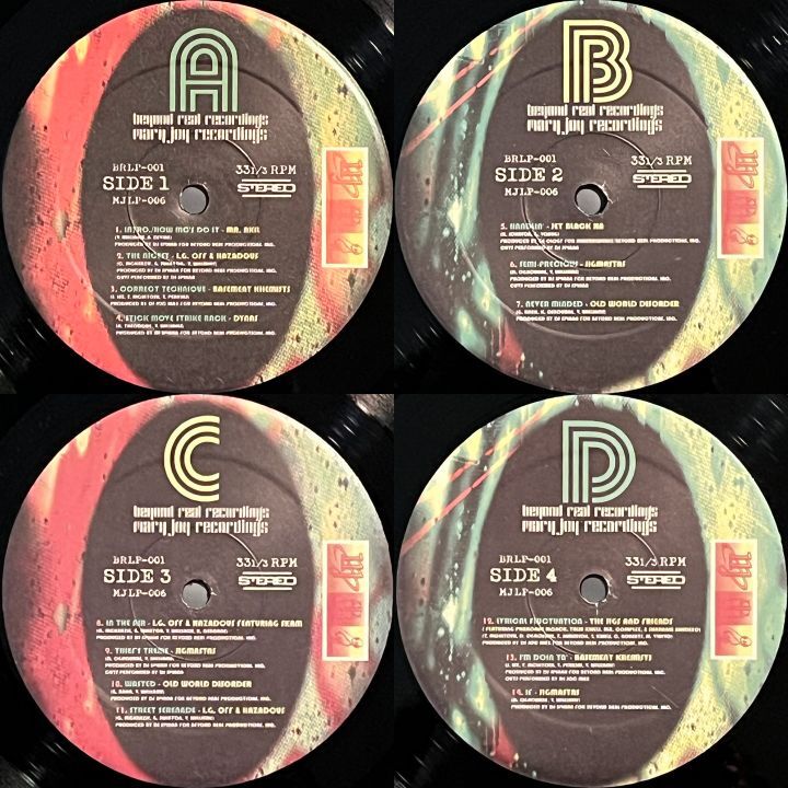 2LP V.A. THE BEYOND REAL EXPERIENCE DJ Spinna, Mr. Akil, I.G. Off & Hazadous, Basement Khemists, Dynas, Jet Black Ha_画像8