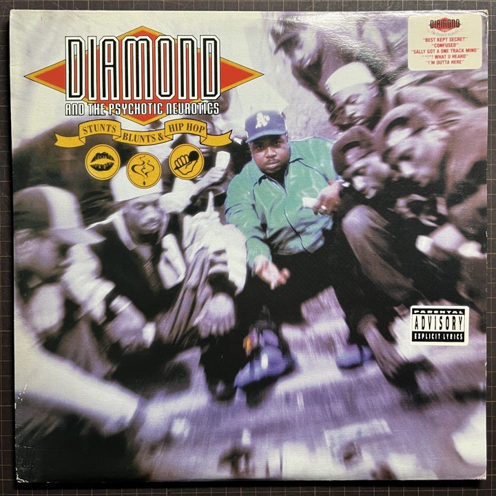 US 2LP DIAMOND AND THE PSYCHOTIC NEUROTICS Stunts, Blunts, & Hip Hop D.I.T.C. Q-Tip, Large Professor, Prod. Big L, Showbiz参加