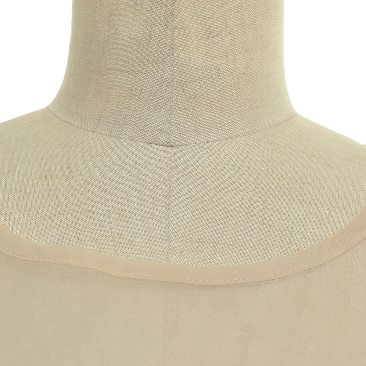 □524116 ABITOKYO アビトーキョー ○ ドレス レイヤード風異素材シアー切り替えロングワンピース サイズL レディース ベージュ ブラック_画像3