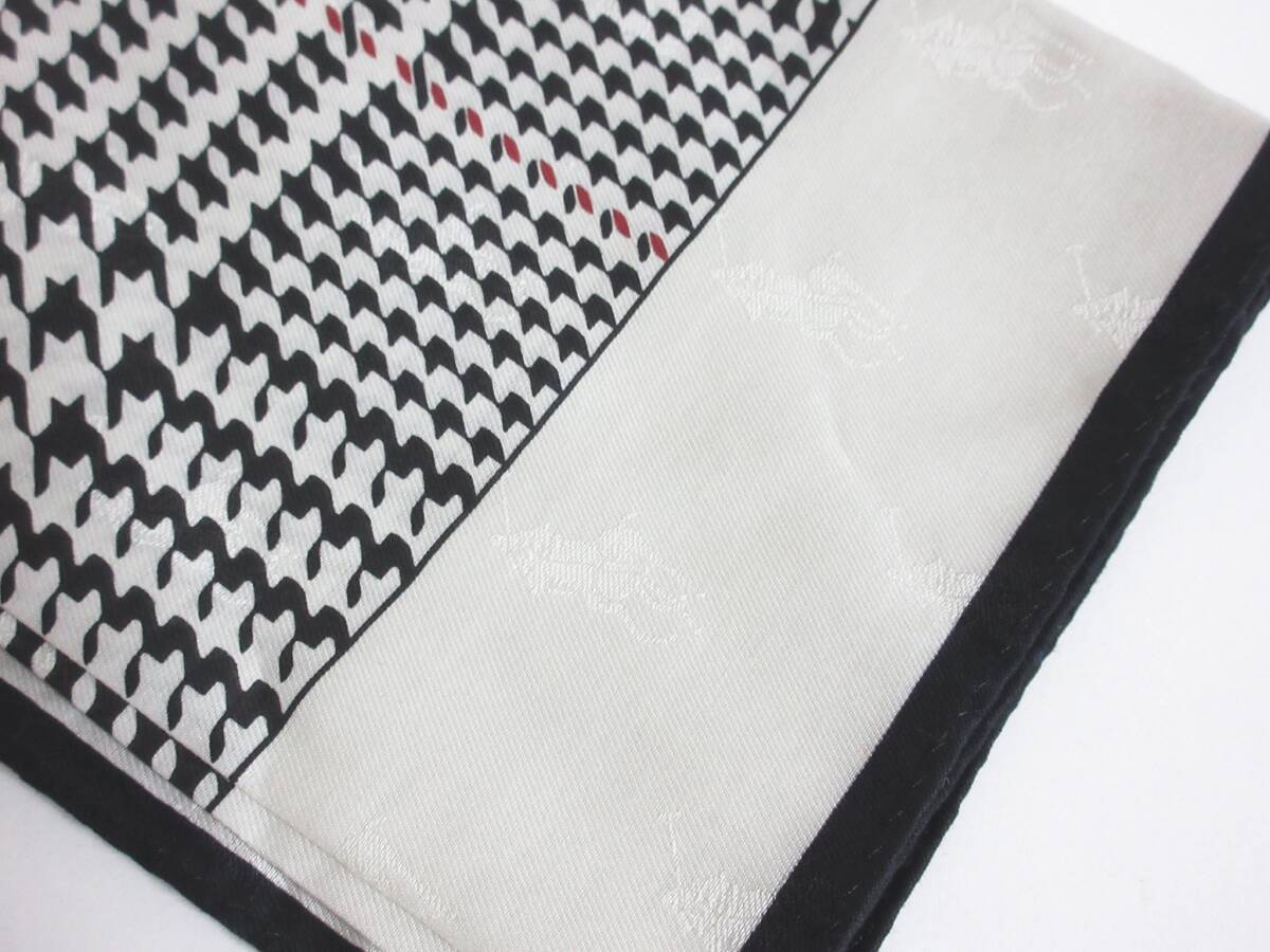 POLO PALPH LAUREN ポロラルフローレン ポニー 千鳥格子 ポケットチーフ ハンカチ コットン 綿 yg6560_画像3