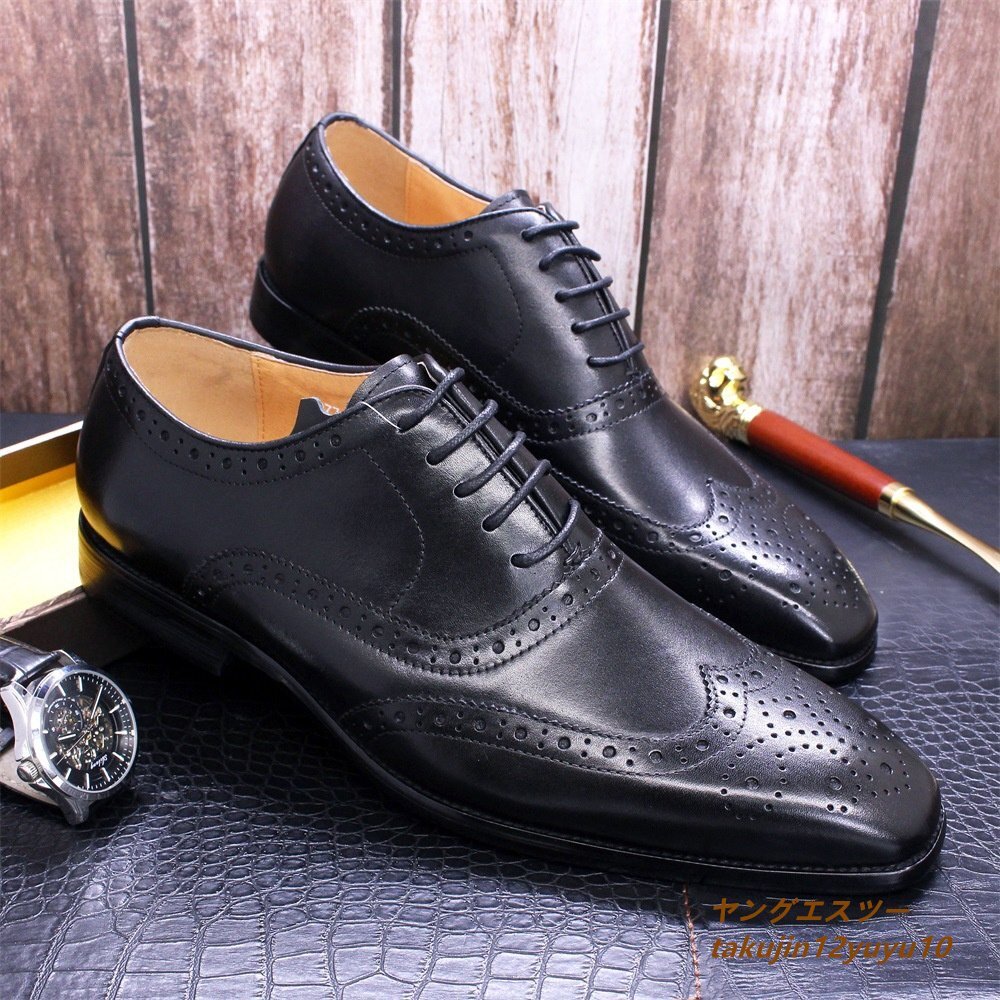  regular price 9 ten thousand * top class cow leather leather shoes original leather business shoes worker hand paint finishing carving men's shoes new goods leather shoes formal black 25.0cm