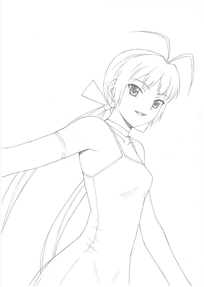 マジカノ　扉絵用下絵　みちる