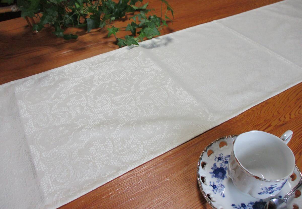 * стол Runner цветок en Boss 160×30cm слоновая кость ограничение оригинал .. дизайн ручная работа новый товар не использовался фотография подробности ссылка 16A