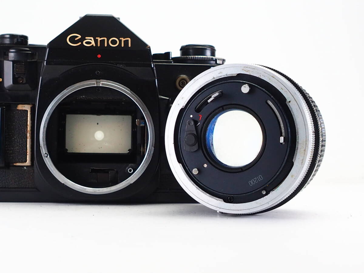 ★良品 ★　Canon キャノン A-1 ブラックボディー50mm f1.8 ☆訳あり大特価☆ キヤノン CANON A-1 ブラック 50mm F1.8 S.C.