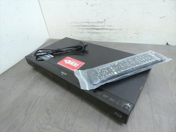 500GB☆13年☆シャープ/SHARP/AQUOS☆HDD/BDレコーダー☆BD-W520☆リモコン付☆2番組同時録画☆3D対応機 管SA6153
