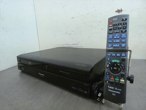 11年☆パナソニック/DIGA☆HDD/VHS一体型BDレコーダー☆DMR-BR670V☆リモコン付 管CX25897