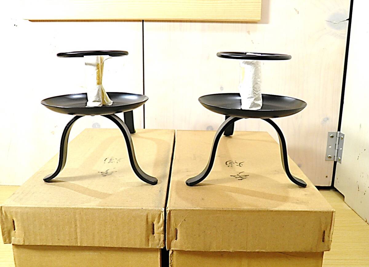 手燭 一双 茶道具 茶道 懐石 夜咄 ロウソク立て 燭台（夜咄の