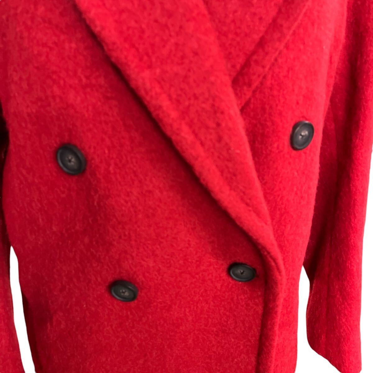 極美品 VINCE. 赤 アルパカウール ダブルブレステッド ロング 極美品 VINCE. 赤 アルパカウール ダブルブレステッド ロング