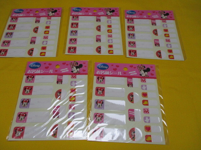 * быстрое решение * Disney * minnie * бирка * имя наклейка *5 шт. комплект * Minnie Mouse **