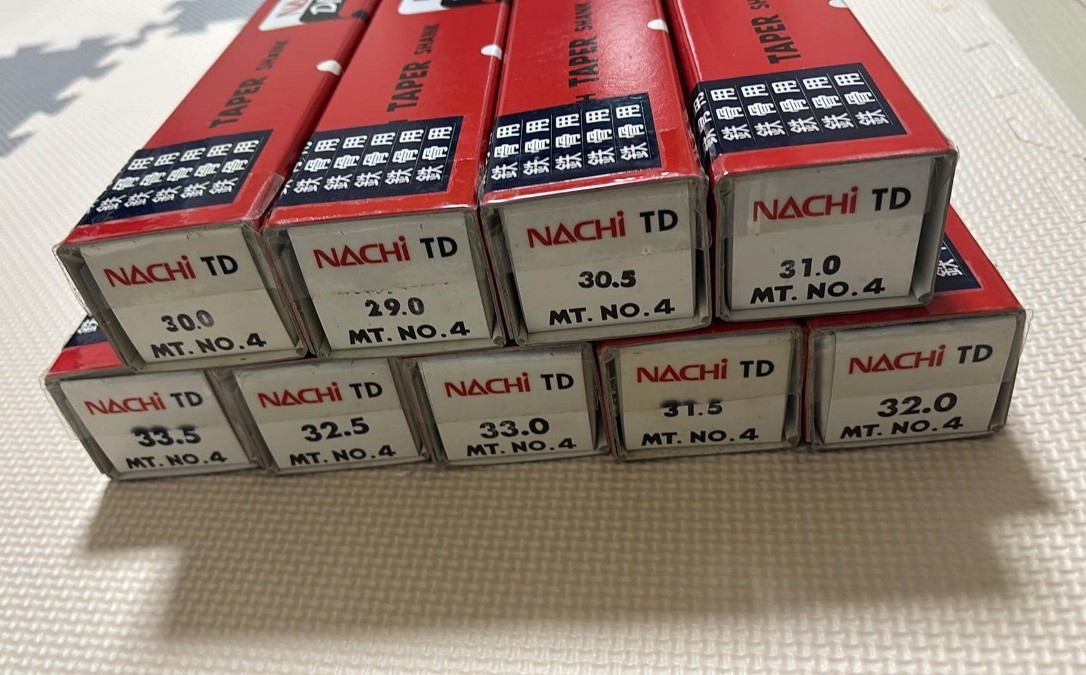 NACHI ナチ コバルト テーパ ドリル ストレートシャンク 29.0 - 32.0・9本セット・不二越 OSG 三菱 ・新品未使用