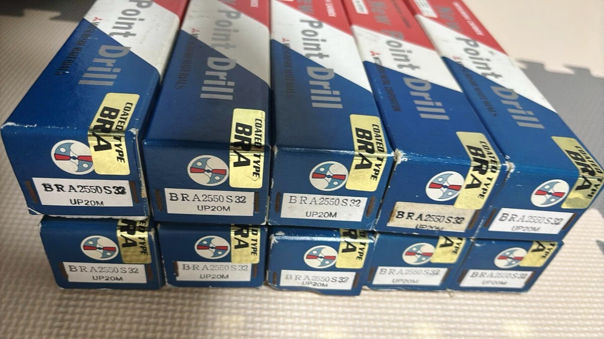三菱マテリアル 超硬 ドリル BRA2550L-S32 φ25.5・10本セット・内部クーラント式 Nachi OSG Moldino 穴開け 日立 #2 ・保管未使用