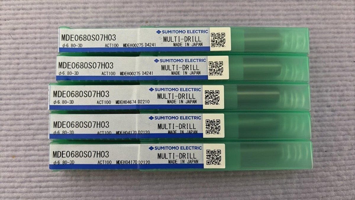 住友電工 超硬ドリル MDE0680S07H03 マルチドリル ネクシオ (内部給油式)・ストレート ドリル　OSG 三菱 NACHI 日立 MOLDINO・新品未使用