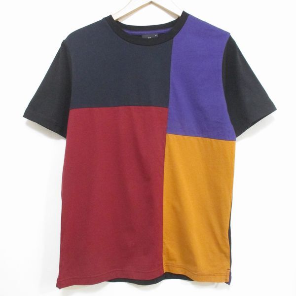 【ポールスミス】切替デザイン！◆PS Tシャツ モンドリアン◆M