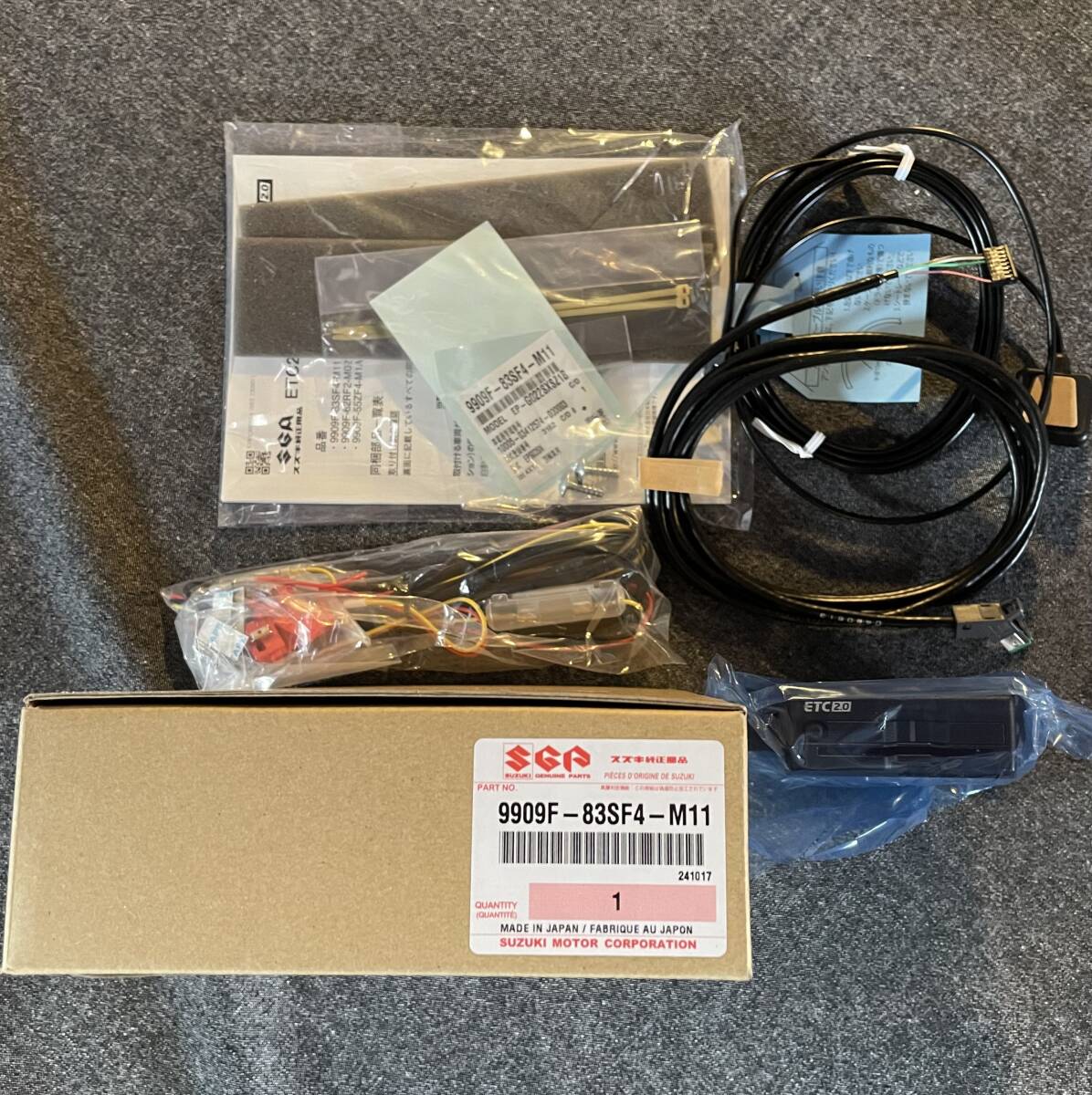 スズキ純正三菱電機製 ETC2 0車載器 新品未使用 送料込 9909F スズキ純正三菱電機製 ETC2 0車載器 新品未使用 送料込 9909F