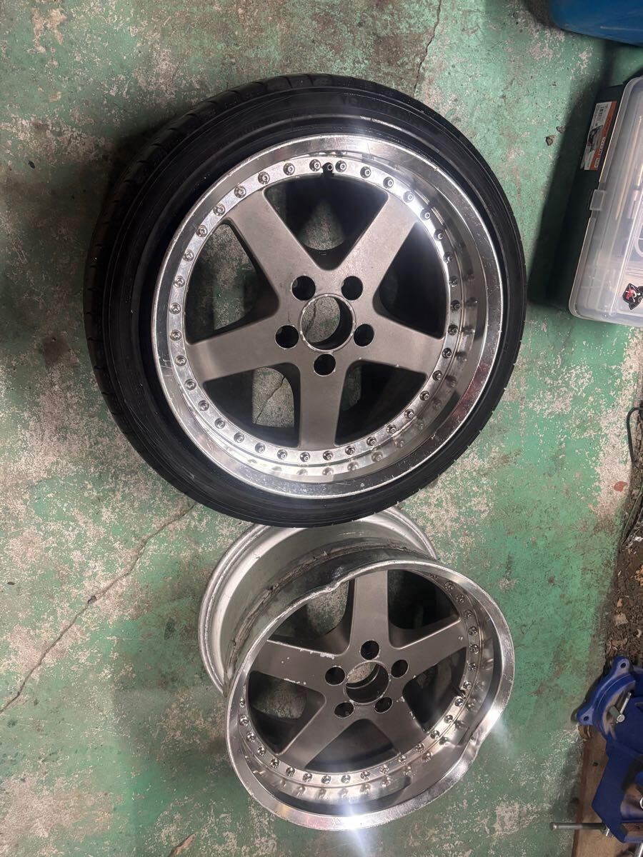 エクイップ 17インチ 9.5j リバレルベース 当時物 equip WORK 深 エクイップ 17インチ 9.5j リバレルベース 当時物 equip WORK 深