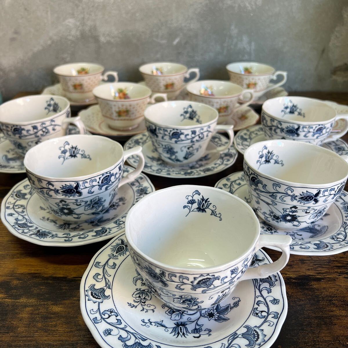 NIKKO ニッコー、ノリタケ　ティーカップ 花柄　セット　まとめ売り