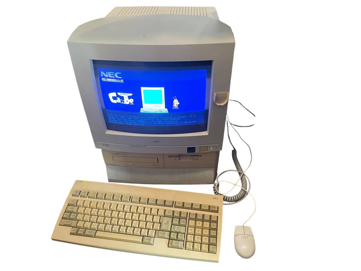 動作品 レア NEC PC-9821CB model2 画面表示通電確認済 CRT 動作品 レア NEC PC-9821CB model2 画面表示通電確認済 CRT