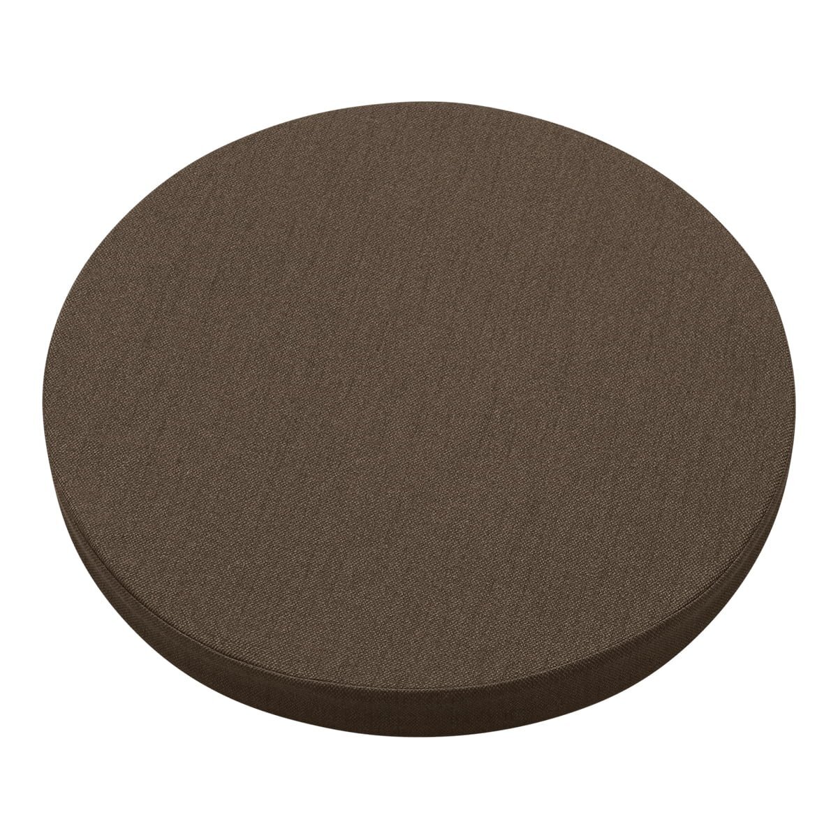  round shape chip urethane cushion diameter approximately 43 thickness approximately 4cm Ester canvas Brown made in Japan circle round plain canvas floor floor 