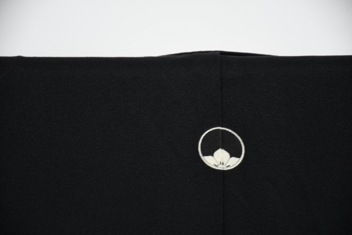 黒留袖 結婚式 籠目 花 身丈155cm 裄丈65cm ★着物 e-1139 桜庭呉服店_画像7