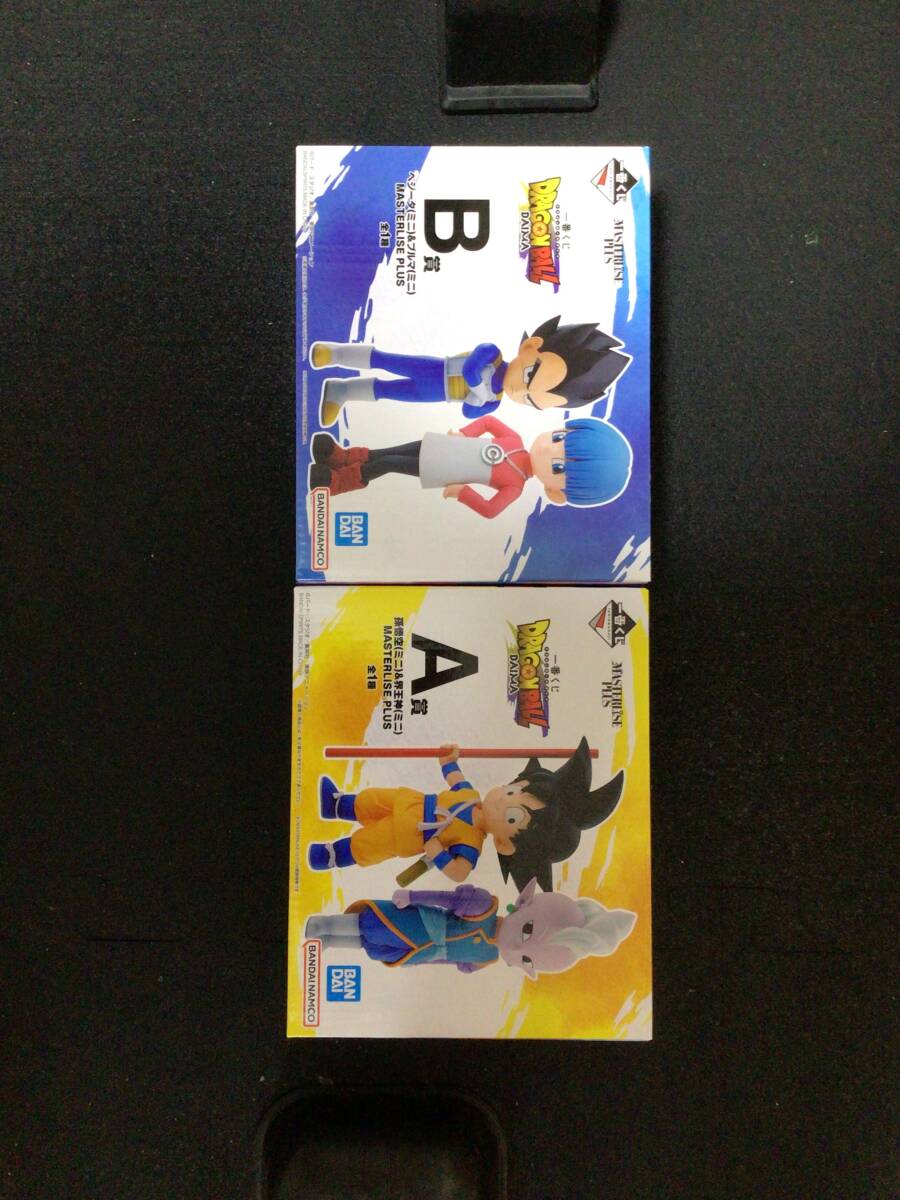 【新品未開封】一番くじ ドラゴンボールDAIMA A賞 孫悟空 & 界王神 B賞 ベジータ & ブルマ MASTERLISE PLUS フィギュア