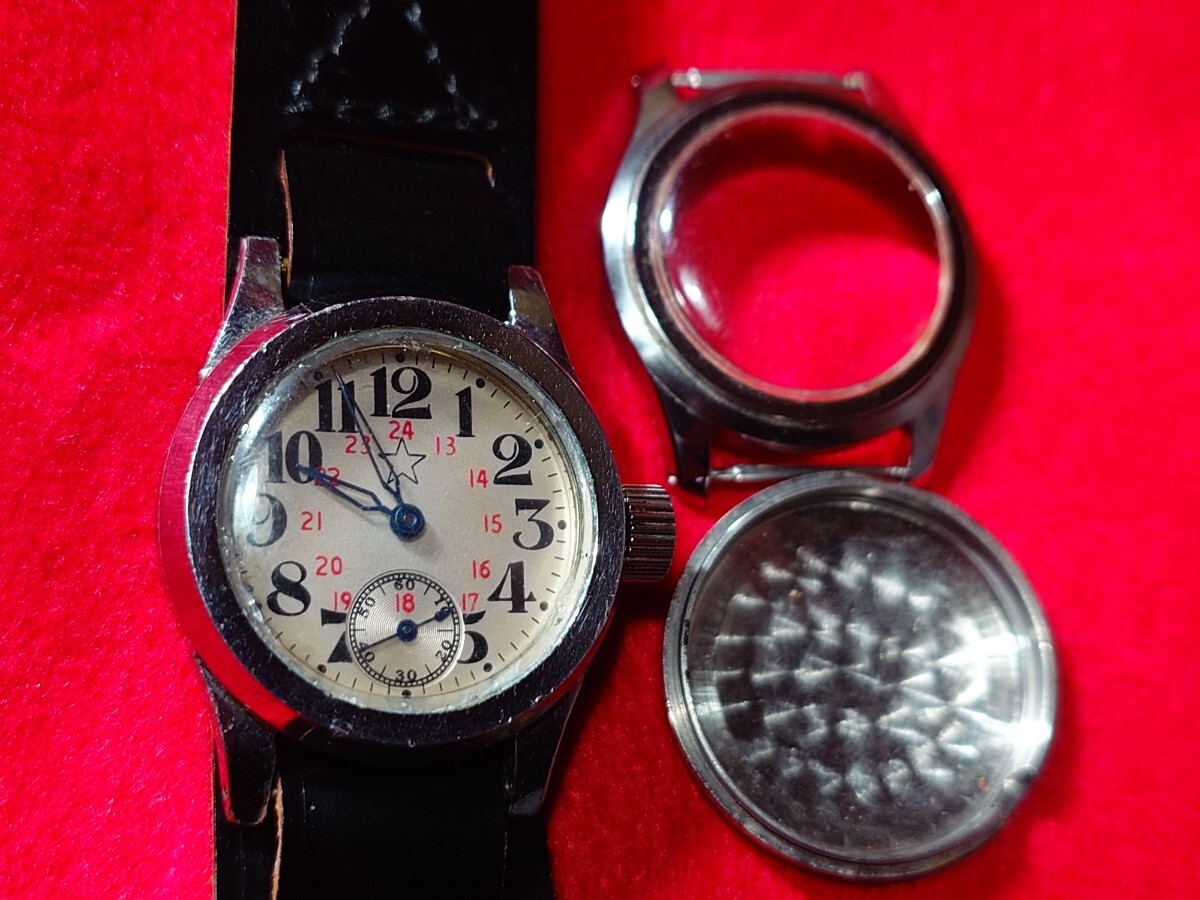 偕行社実物ケース＋中田商店製ギミック 腕時計 SEIKO セイコー 稼働　日本陸軍　海軍