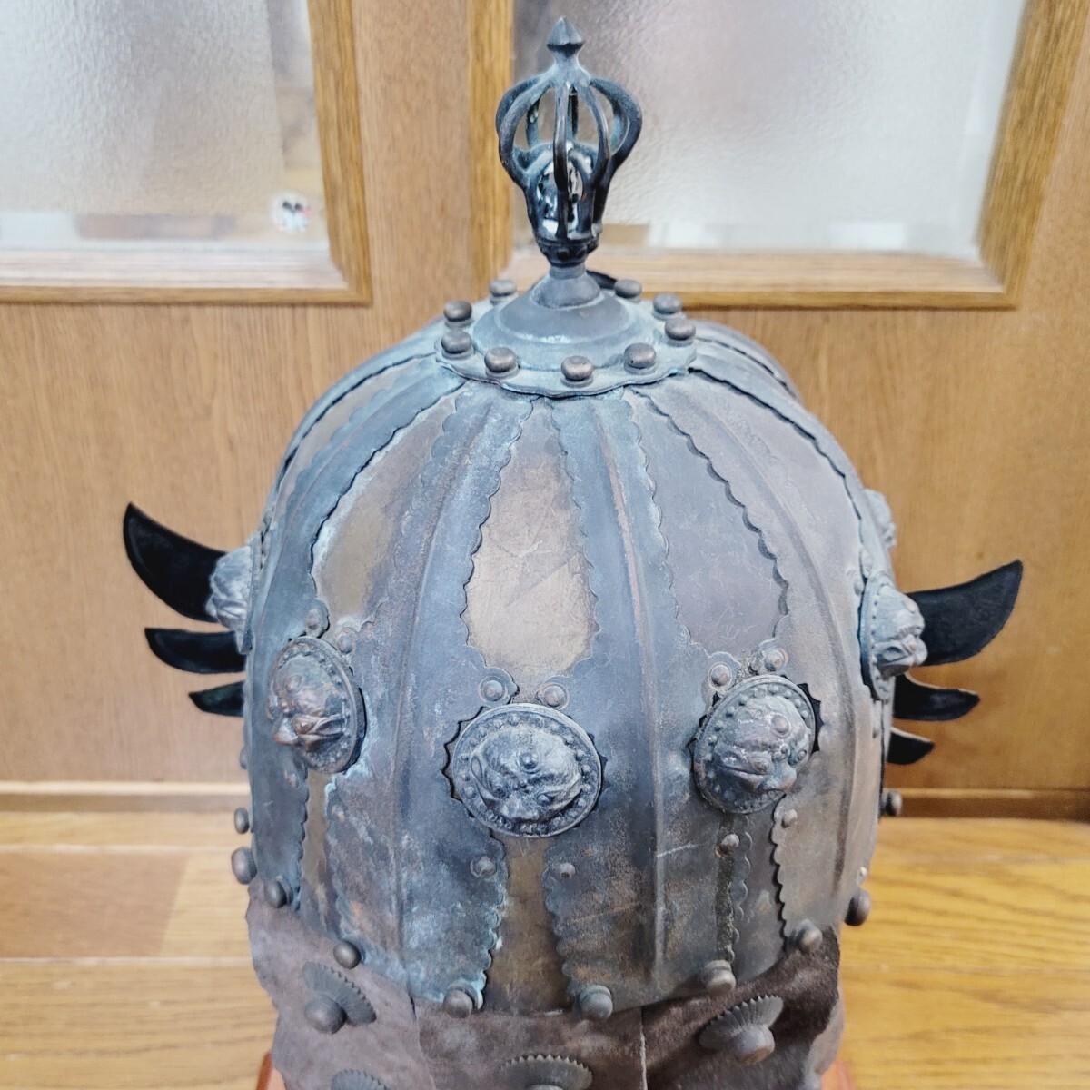 □中国兜□等身大□鎧兜、甲冑、武具、具足、鎧、兜、武士、武将