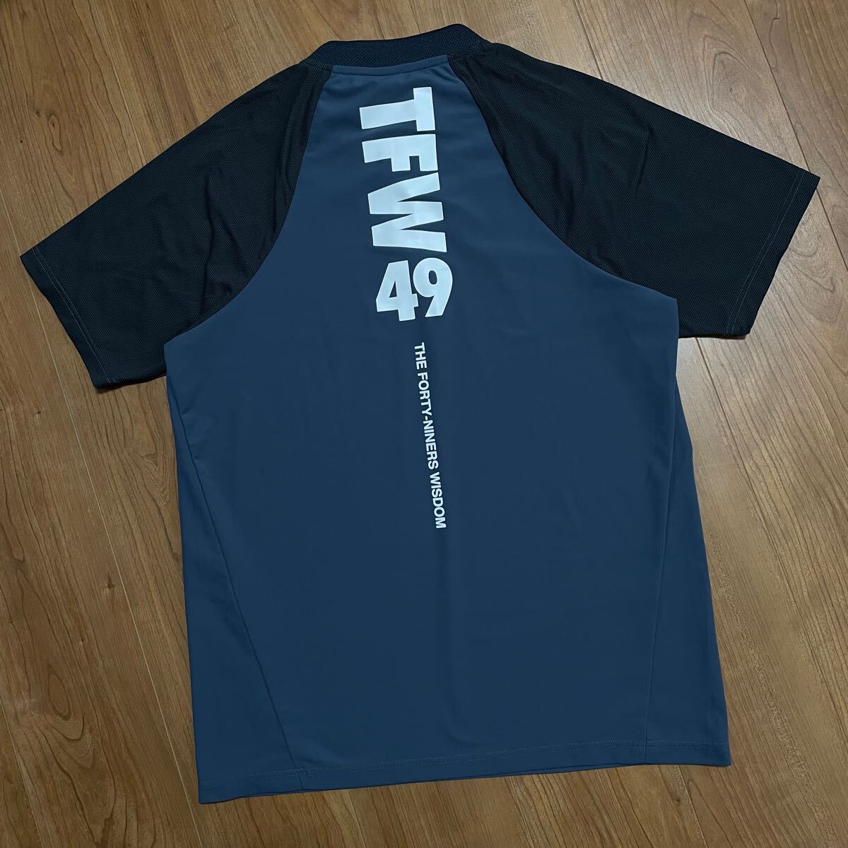 tfw49 カラーレスポロシャツ ブルー M junhashimoto ゴルフ