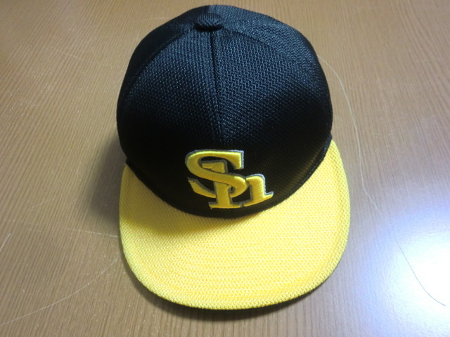 ソフトバンク ホークス NPB刺繍 プロコレ キャップ ミズノプロ制 SIZE:55 