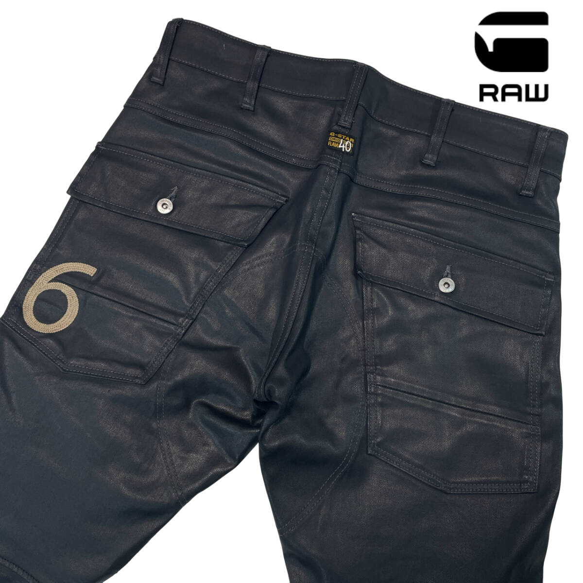 希少 G-STAR RAW Right-ON 別注 5620 96刺繍 W30 (約84cm W33