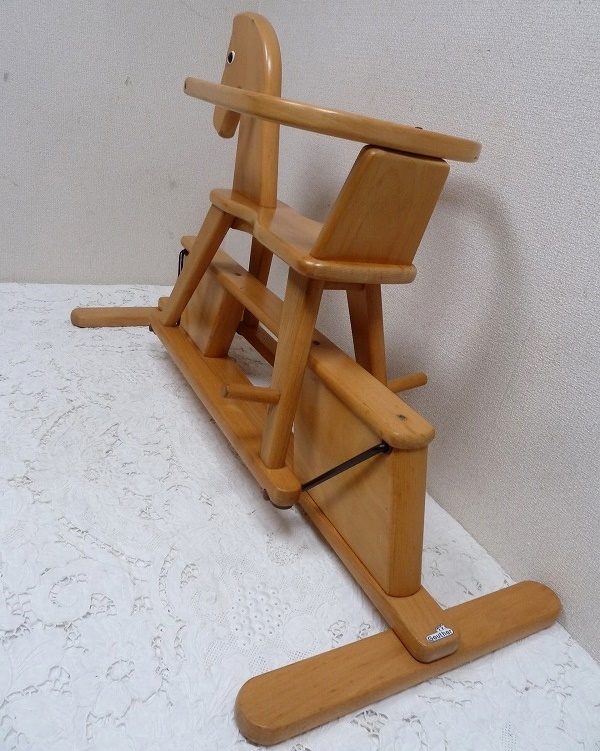 (☆BM)Geuther/ゴイター 木制 ロッキングホーズ スィング 木馬 子供 玩具 ボーネルンド レトロ おもちゃ 乗り物