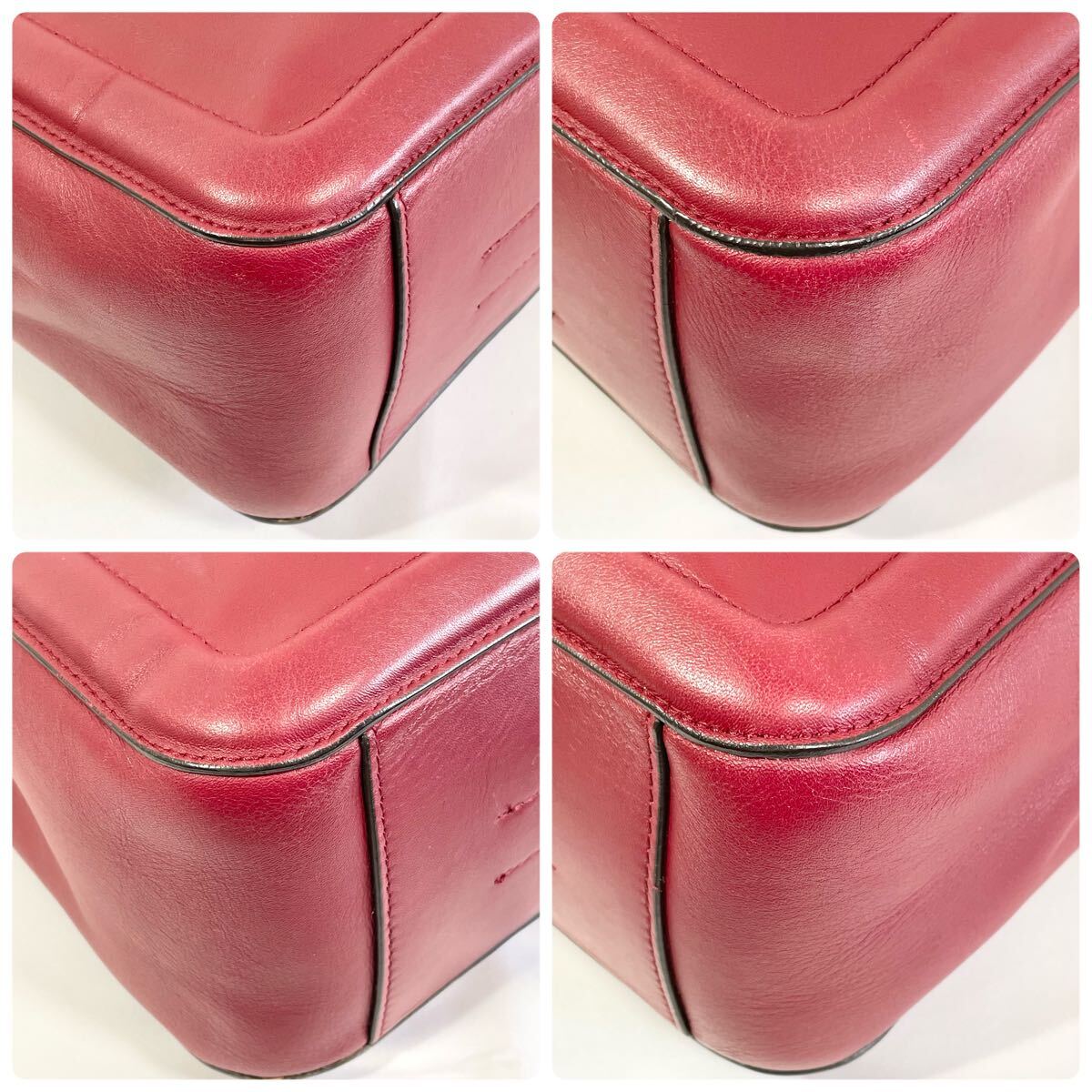 正規品 FURLA フルラ トートバッグ 2way ショルダー付き レアーレ 赤 レザー 革 肩掛け 斜め掛け 鞄 かばん 男女兼用 ユニセックス