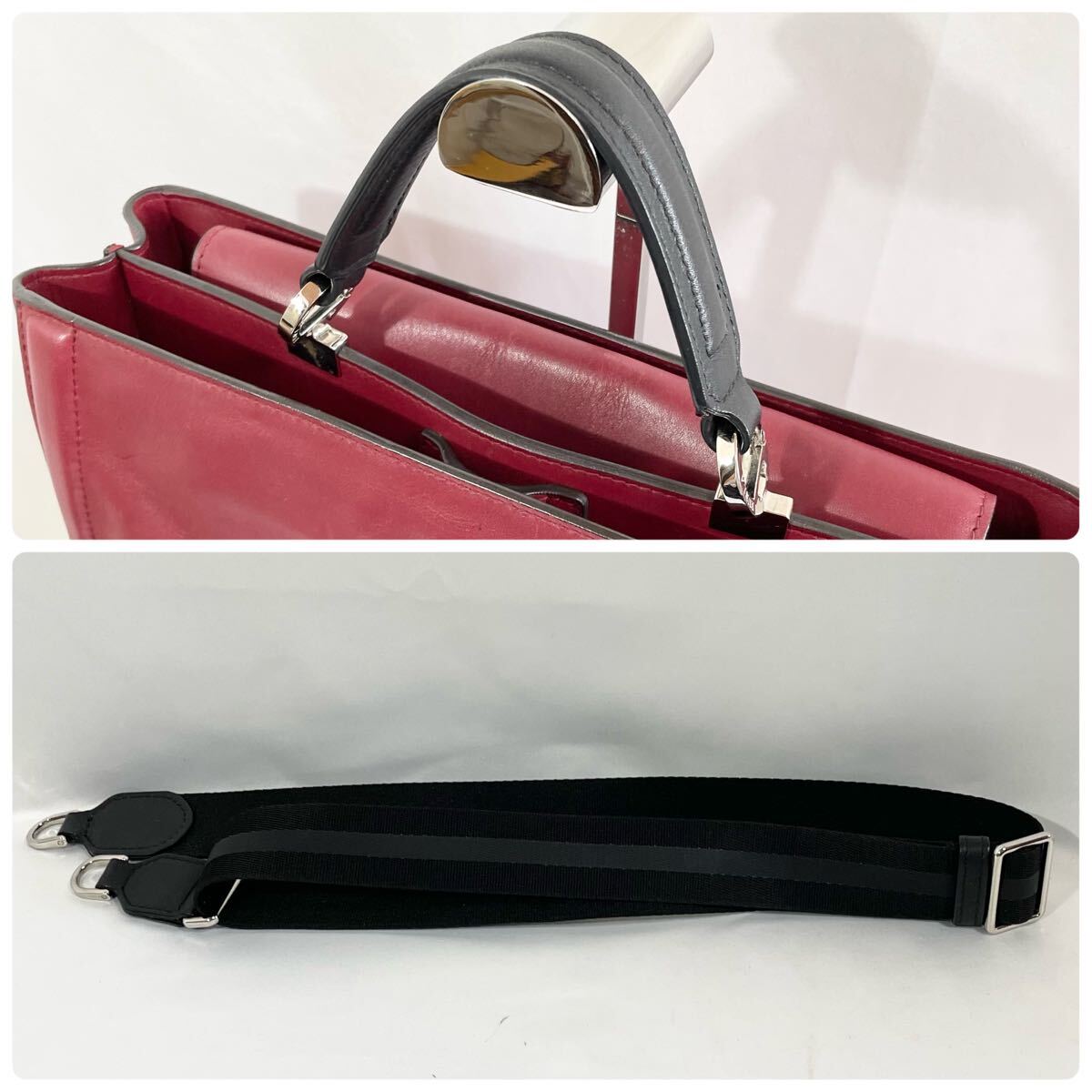 正規品 FURLA フルラ トートバッグ 2way ショルダー付き レアーレ 赤 レザー 革 肩掛け 斜め掛け 鞄 かばん 男女兼用 ユニセックス