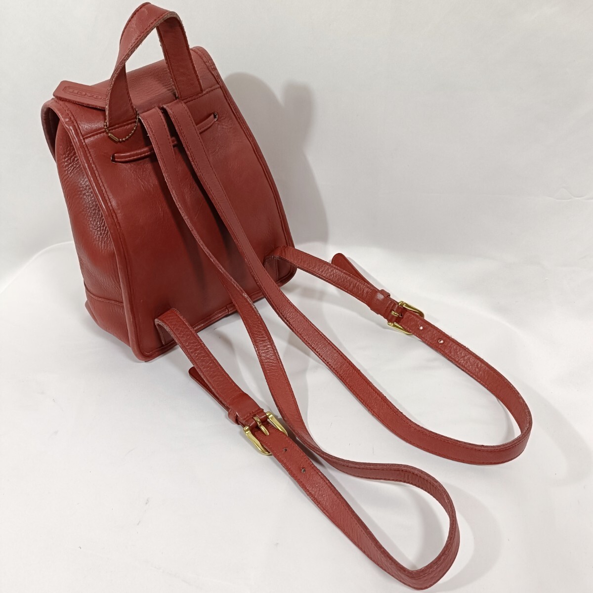 正規品 COACH オールドコーチ レザー リュック 赤 レッド バック 正規品 COACH オールドコーチ レザー リュック 赤 レッド バック