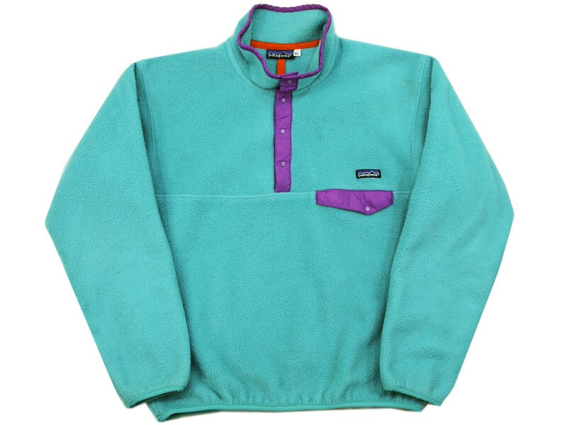 80s 90s patagonia 25530 スナップT フリース プルオーバー エメラルド MADE IN CANADA カナダ製 L パタゴニア SNAP-T