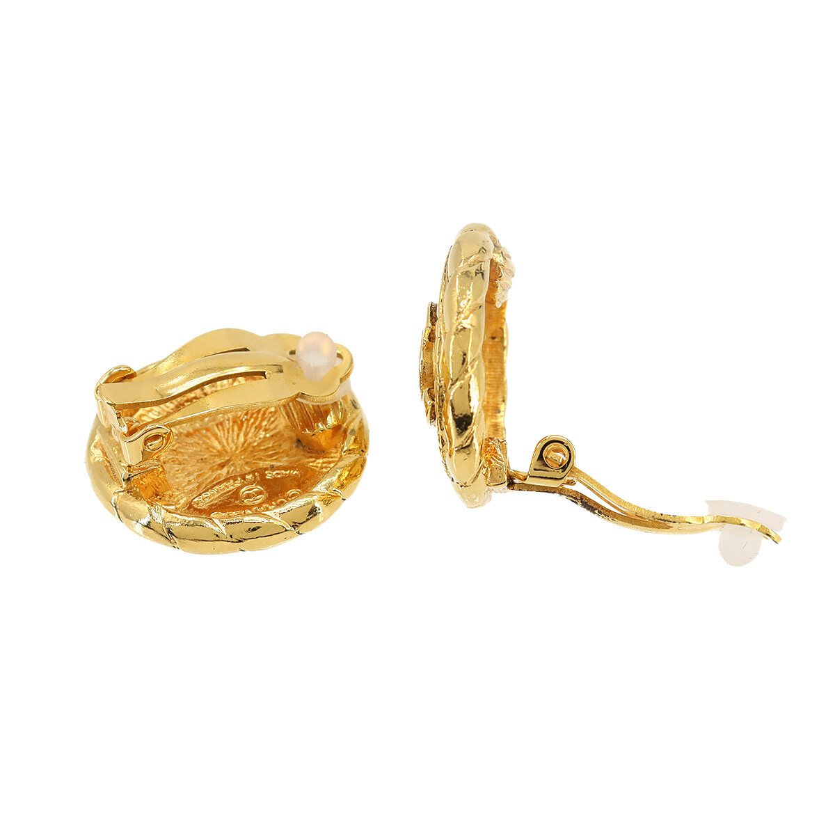 シャネル CHANEL ラウンド型 ココマーク イヤリング ゴールド ヴィンテージ アクセサリー Vintage Earrings 90255672