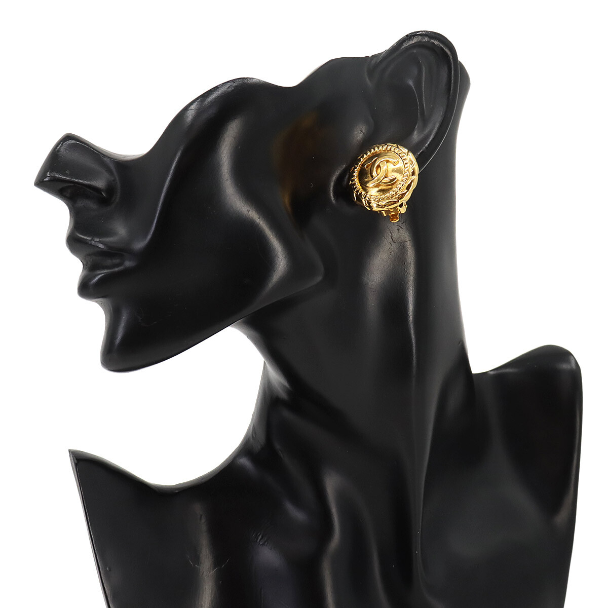 シャネル CHANEL ラウンド型 ココマーク イヤリング ゴールド ヴィンテージ アクセサリー Vintage Earrings 90255672