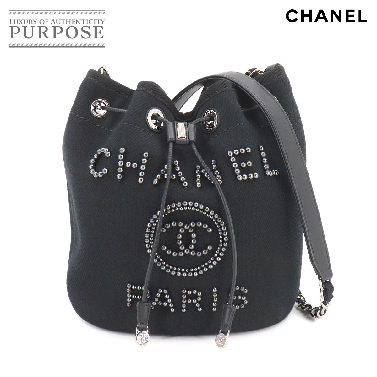 【新品未使用】CHANEL Deauville ドーヴィル 巾着バケットバッグ Yahoo!オークション - 未使用 展示品 シャネル CHANEL