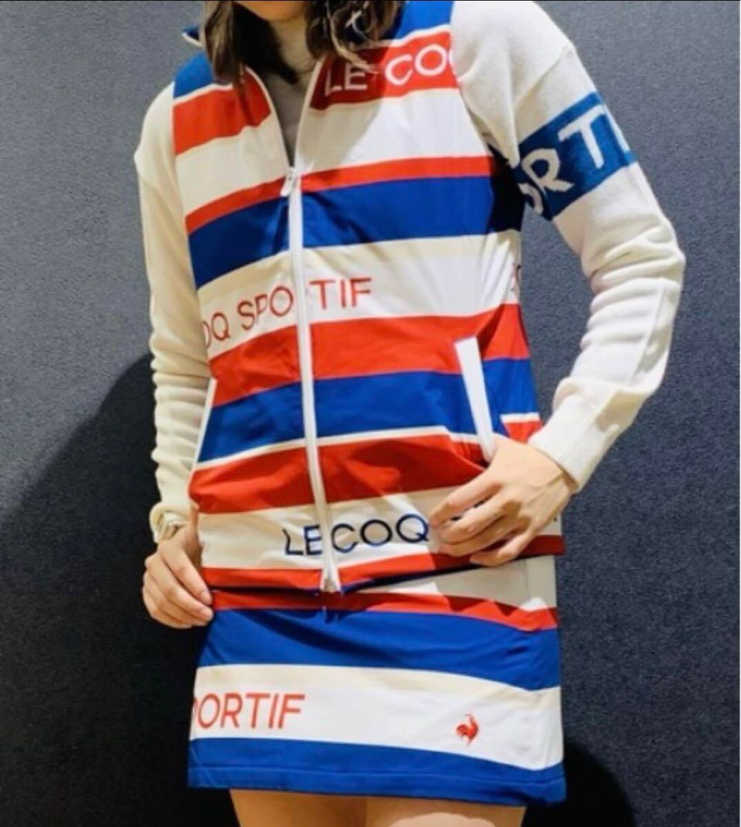 【超美品】LE COQ SPORTIF GOLF 中綿ダウン　セットアップ　レディース　ルコック　ゴルフ　 上下セットベスト　スカート　防寒