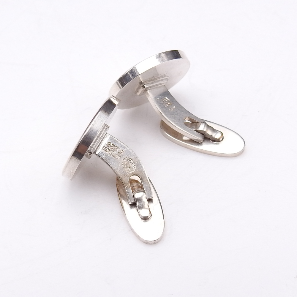 [Georg Jensen] George Jensen запонки кнопка запонки links подкова форма узор 123 серебряный 925 серебряный Дания производства лошадь 