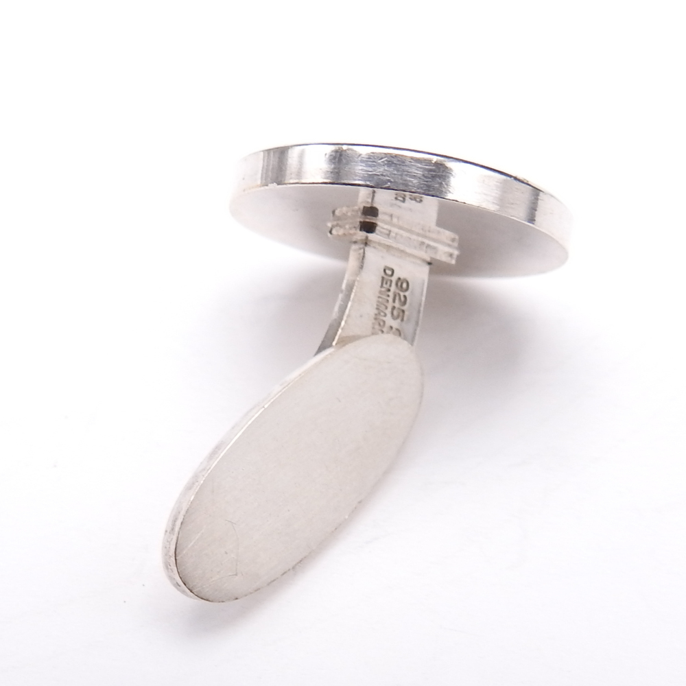 [Georg Jensen] George Jensen запонки кнопка запонки links подкова форма узор 123 серебряный 925 серебряный Дания производства лошадь 
