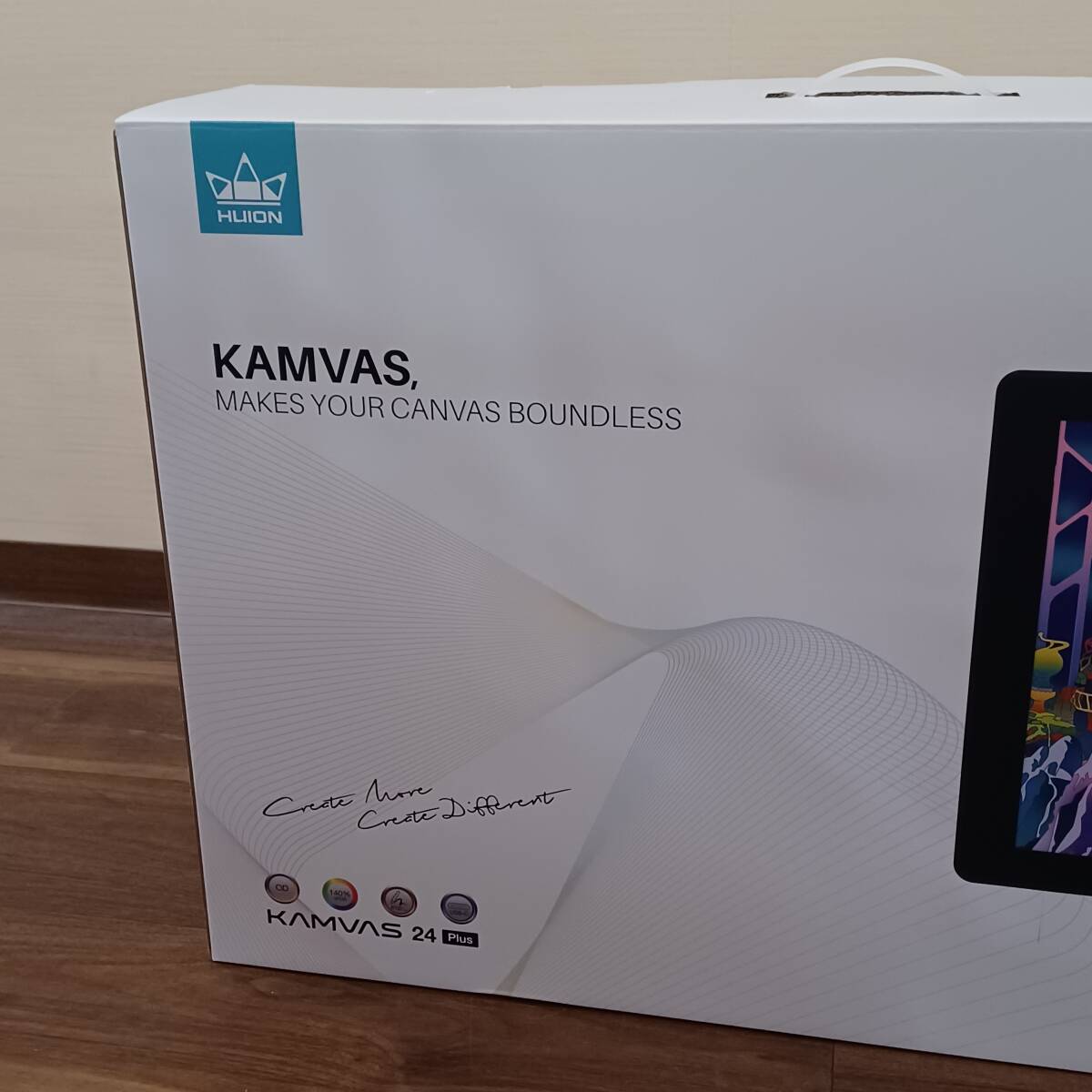 N39257* HUION Kamvas 24 Plus жидкокристаллический планшет не использовался товар USB модель C авторучка планшет HDMI GS2402 23.8 дюймовый большой экран 140% sRGB