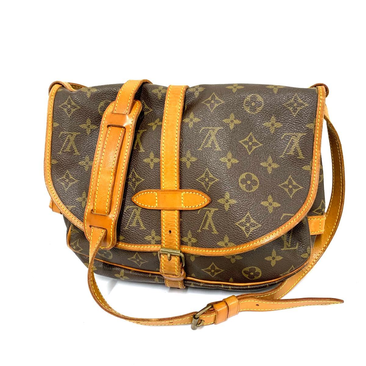 LOUIS VUITTON ルイ ヴィトン モノグラム ソミュール30 ショルダーバッグ 斜め掛けショルダー M42256 AR1922 カ4