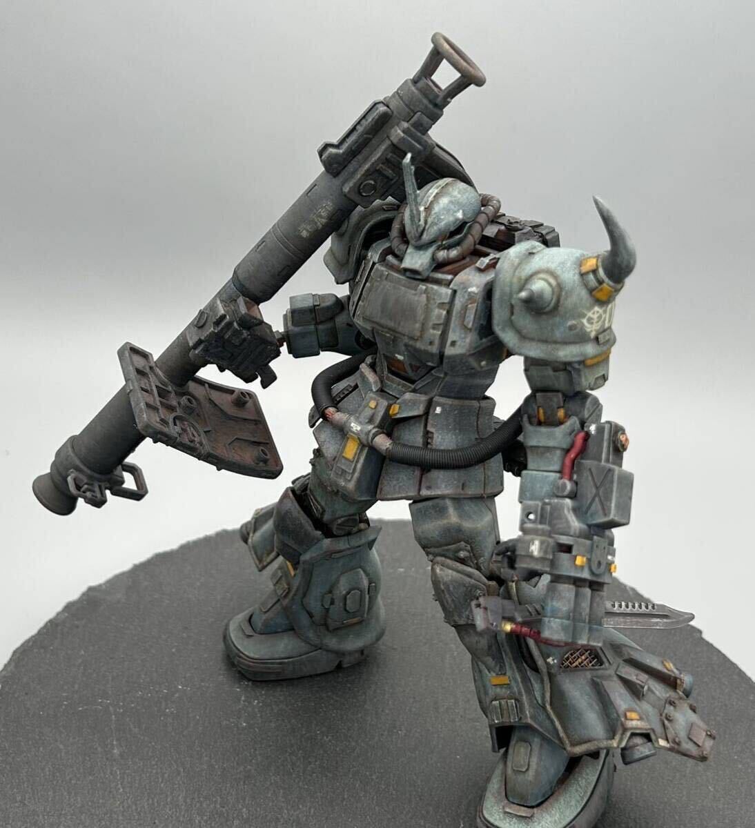 HG 1/144グフ・カスタム(オリジナルミキシング)筆塗り完成品