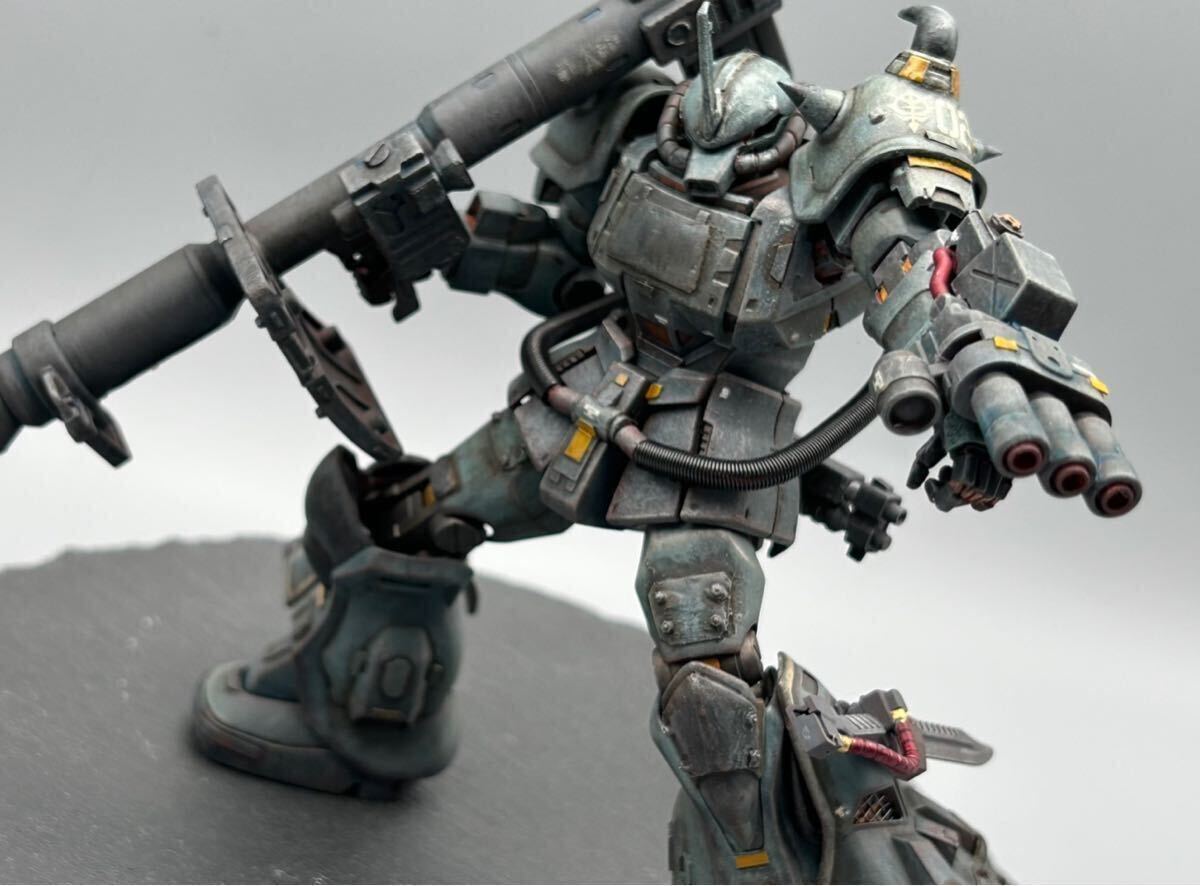 HG 1/144グフ・カスタム(オリジナルミキシング)筆塗り完成品